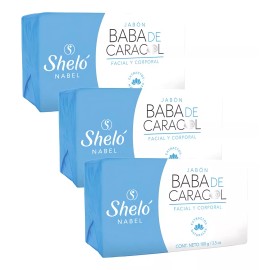 Sheló Nabel Baba De Caracol Shelo Jabón 100 Gramos 3 Pack