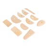 11pcs Pottery Trimming Tool Professional Wood Pottery Foot Shaper Tool