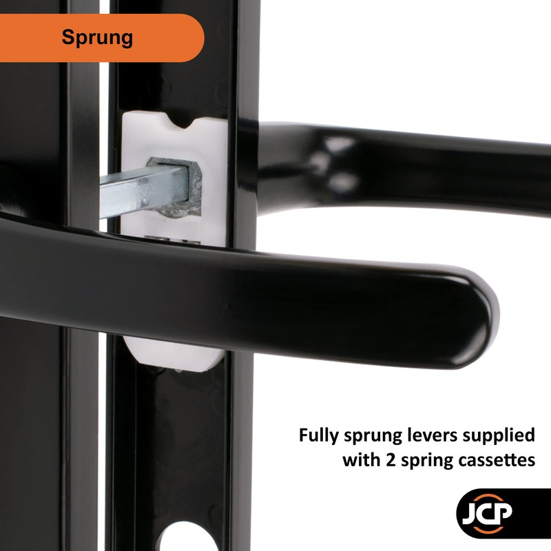 JCP PRO uPVC Door Handle Pair Set Sprung 92 PZ