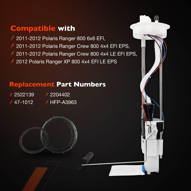 47-1012 2522139 Electric Fuel Pump Assembly Compatible with 2011-2012 Polaris