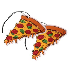 VmG-Store 2er Set Tuning Lufterfrischer Duftbaum frs Auto Air Freshener Design Duft Anh?nger (2x Pizza)