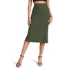 EXCHIC Women's Stretch Office Fishtail Pencil Skirts Casual High Waist