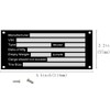 cwZhen Blank Trailer VIN ID Plate Data TAG Model Identification