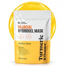 Divine Derriere Mascarilla De Hidrogel Vajacial - Mascarilla Modeladora Premium Con Cúrcuma Y Vitamina C - Mascarilla Facial Y Vajacial Depurante Y