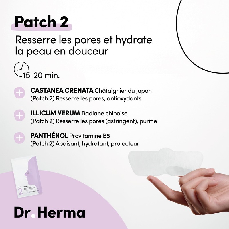 Dr. Herma 2-Step Nose Plasters Against Blackheads - Hydrocolloid Acne