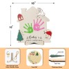Lawrence Frames Baby First Christmas Gift DIY Wooden Footprint Frame