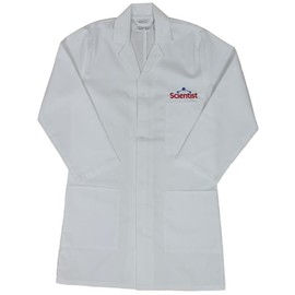 FSD Children's Lab Coat with Scientist Logo (Age 3-4) White