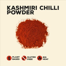 Nature Kitchen Chili Kashmiri Powder 500G Seasoning Spices and Herbs. Gluten-Free and Vegan, Everyday Cooking Blends for Marinades, Sauces, Frying, Baking Or Grilling