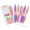 Maydahui 9 Pcs Cute Strawberry Pocket Gel Pens Retractable Tremor