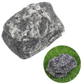 RunFar shop Key Stone Little Rock Key Hiding Place for Outdoor Key Stone with Secret Compartment, Key Hiding Place in Stone Look, Looks Like a Real Stone, Key Safe Outside