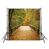 LYWYGG Fall Backdrop 10x10ft Yellow Leaves Autumn Scenery Photography Backdrops