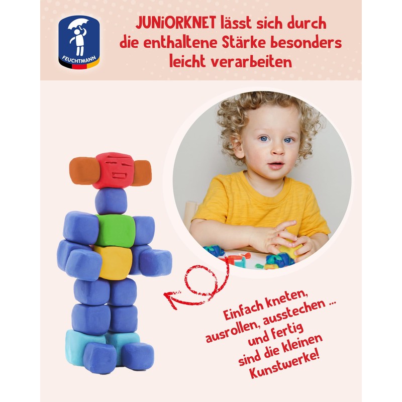 Feuchtmann Juniorknet Modelling Dough Jumbo Pack (Blue))