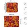 Exnundod Red Maple Leaf Microfiber Dish Drying Mat Autumn Fall