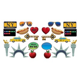 New York City Photo Fun Signs Pack of 2