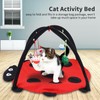 Foldable Cat Activity Play Mat Tent Multifunction Pet Bed with