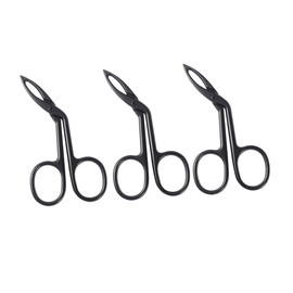 LALAFINA Hair Removal Tweezers Set 3pcs Slanted Tips Stainless Steel for Facial Hair Eyebrows Nose Basic Beauty Tool