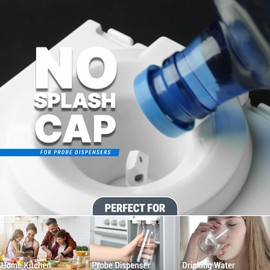 TERA PUMP No Splash Water Bottle Cap without Probe for 2-6 Gallono Water Jugs, Easy Refill for Water Dispenser for No Spills, No Mess, BPA-free Safe Food Grade Material
