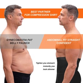 Body moldeador de compresión para hombre, cintura alta, control de abdomen, adelgazante, calzoncillos tipo calzones de pierna larga para hombre, Estilo básico: azul., XXXX-Large