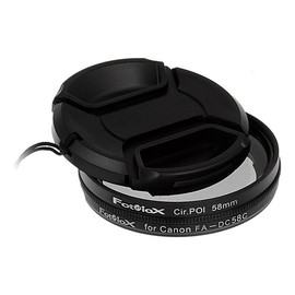 Fotodiox 58mm Filter (UV, CPL, Soft Diffuser) Kit + Filter Adapter + Lens Cap for Canon Powershot G1x, G1 X Camera