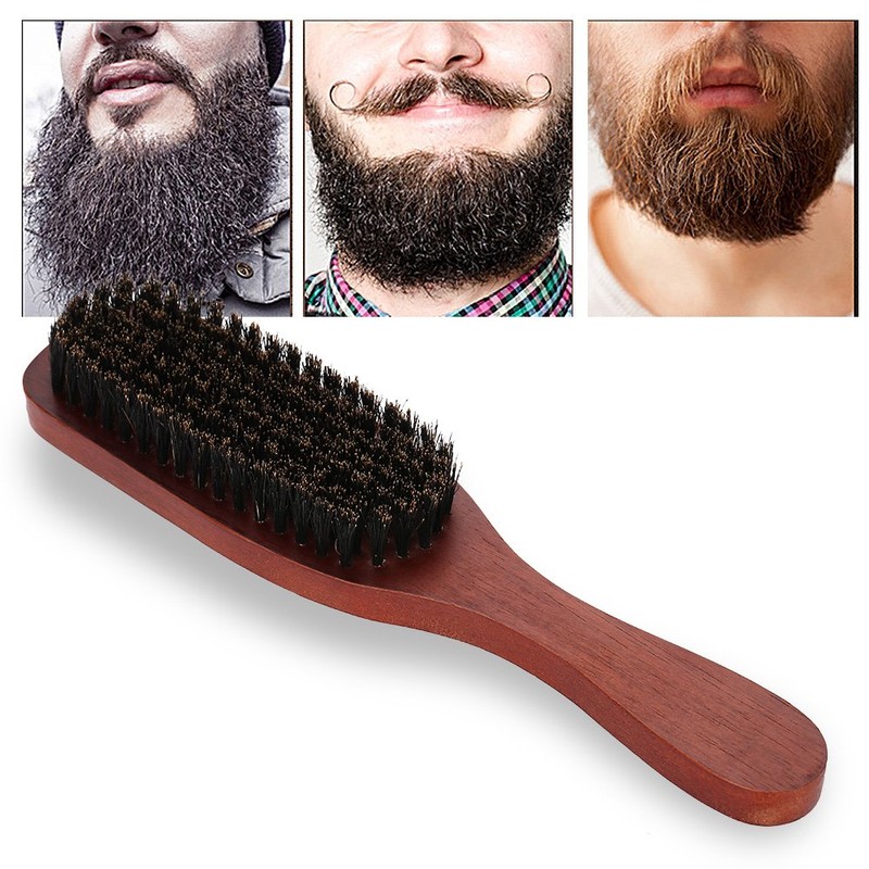 Yosoo Health Gear Beard Brush with Boar Bristles for Men,