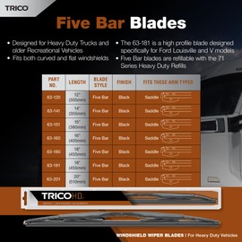 Trico Heavy Duty Blade - Five Bar 16 Inch