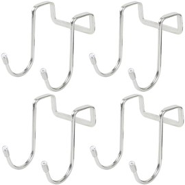 TKY 4 Pcs Cabinet Door Hooks Drawer Door Hooks No Holes Kitchen Stainless Steel
