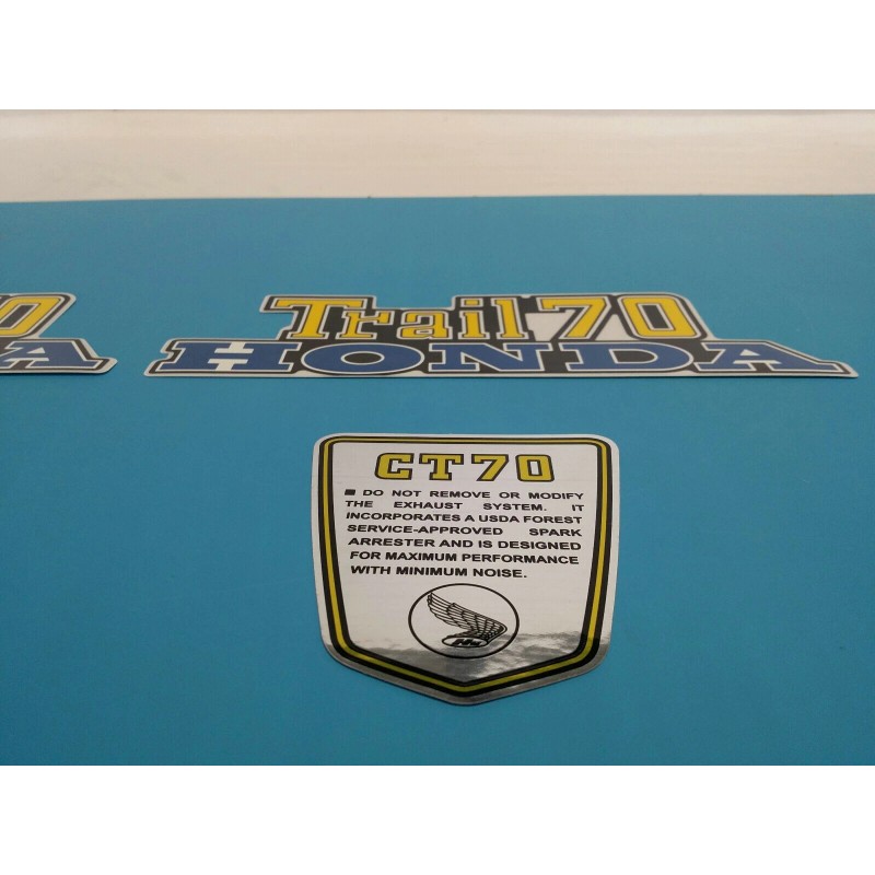 HONDA CT70 TRAIL70 1976 FRAME DECAL GRAPHIC SET (#H61)