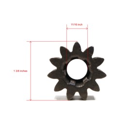 The ROP Shop | Steering Pinion Gear for John Deere GX20053, fits Many 100 Series Lawn Tractors