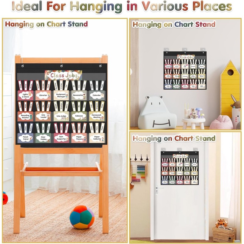 Jercecy Class Jobs Chart for Classroom with 76 Double Sided