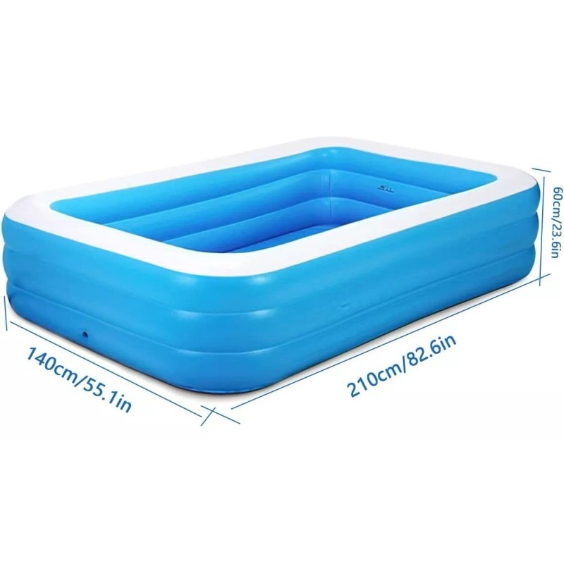 Extreme Beauty Alberca Inflable Rectangular Familiar Piscina Alta