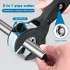 2‑In‑1 Ratcheting Tubing Cutter, Close‑Quarters Tube Cutter
