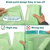 13 Gallon,100 Count, Compostable Trash Bags with Drawstring,Tear Resistant Kitchen