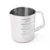 Teqler Edelstahlmessbecher aus rostfreien Edelstahl, 1 Liter
