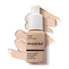 PHOERA Foundation Makeup,Face Foundation,Foundation Full Coverage Perfect 30ml Makeup Oil-Control Concealer,Long Lasting Waterproof Blendable Concealer Makeup,Great Choice and Gift (#102 Nude)