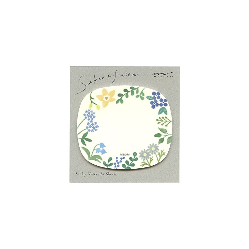 Tsukesen Paper Transparent Flower Pattern 19080006 Stylish Elegant Message