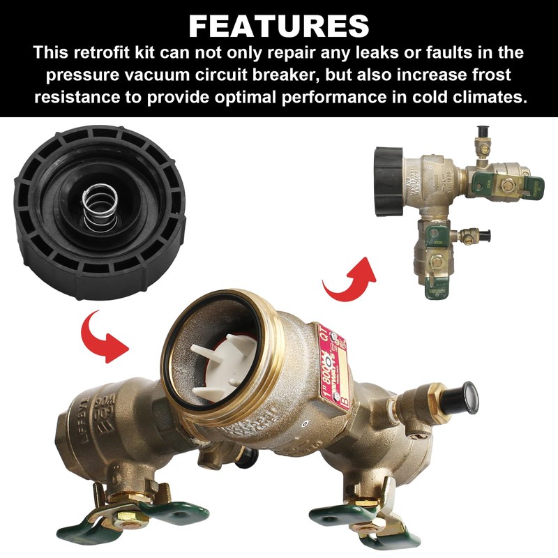 800M4 1" Pressure Vacuum Breaker Vent Float Kit Replacement for