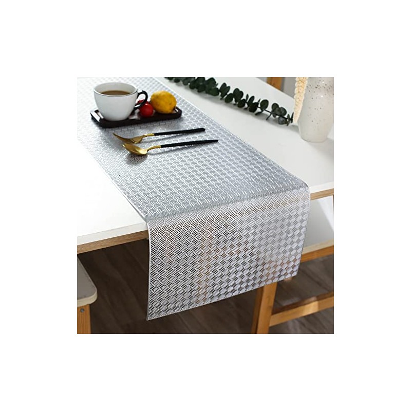 Hosoncovy Hollow Table Runner Non-slip Decorative PVC Table Mats Placemat