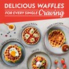 Gourmia Belgian Waffle Maker, Nonstick, Adjustable Browning Control, Cool Touch