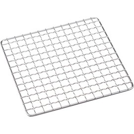 Endoshoji Commercial QHD04004 Stainless Steel Cooking Grid, 4.6 × 4.6 inches (115 × 115 mm), For Use With Hida Konro Grills, Made in Japan