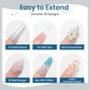 SUPWEE Clear & Pearl White 3D Gel for Nail Art