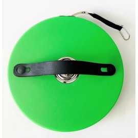 Shop-Tek Closed Reel Long Tape Measure 165 ft Flexible Fiberglass Double with PVC Case