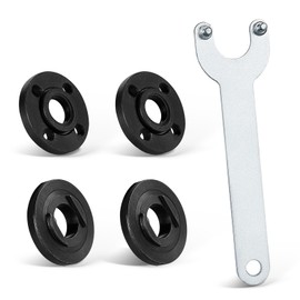 Angle Grinder Spanner Wrench Flange Nut - 1PC 140mm Angle Grinder Flange Wrench and 4PCS Flange Nuts