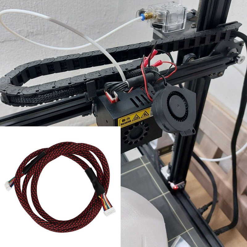 for Chiron Main Wiring Harness Nylon Woven Sleeve Hotend Cable