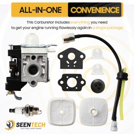 Seentech RB-K106 PB250 Carburetor – Compatible with Echo PB250LN, PB-250, and ES250 Leaf Blowers – Replaces A021003660, A021003661 – Includes Air Filter, Fuel Line, and Complete Tune-Up Kit