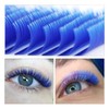 EMEDA Blue Eyelash Extension Flat Eyelashes Colourful Blue Light Eyelash