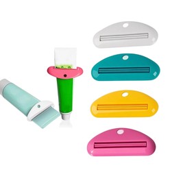 Toothpaste Squeezer, Tube Squeezer Tool Roller, Dispenser Toothpaste Tube Squeezer Tooth Pastetooth Paste Squeeze (4 Colors)