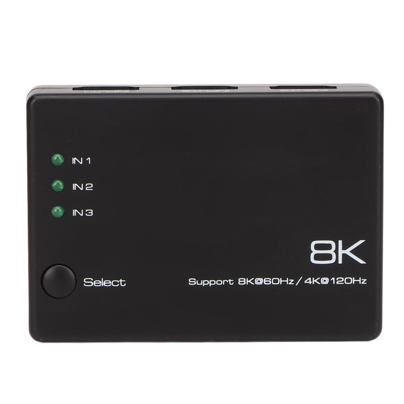 8K HD Switcher 3 In 1 Out 40Gbps Fast Stable