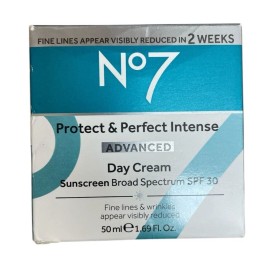 No7 Protect & Perfect Intense Advanced Day Cream/Night Cream (50ml/1.69oz) NEW - Day Cream (SPF 30)