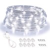 LED Rope Lights, 16ft Daylight White Strip Lights with Clear