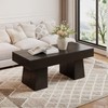 LITTLE TREE Farmhouse Coffee Table, 47 Inches Wooden Rectangular Accent